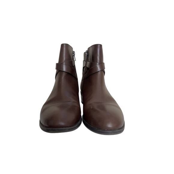 Lauren Ralph Lauren Marsha Ankle Boots Brown Size 8 B Western Bootie Rodeo - Picture 3 of 9